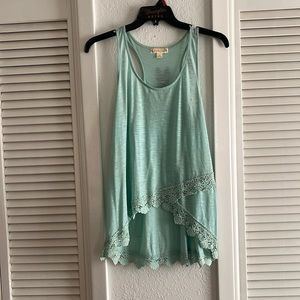 It's Our Time Teal Tanktop Size L